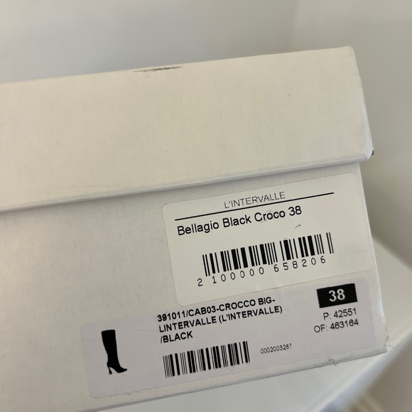 Intervalle black croco leather boots - Picture 6 of 6